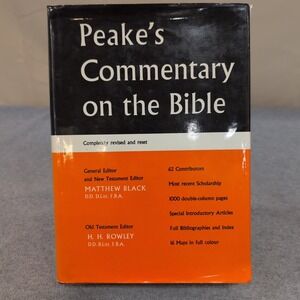Peake's Commentary on the Bible Matthew Black H.H. Rowley Thomas Nelson HC